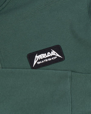 Overload Metal Glow Patch Quarter Zip - Alpine Green - -