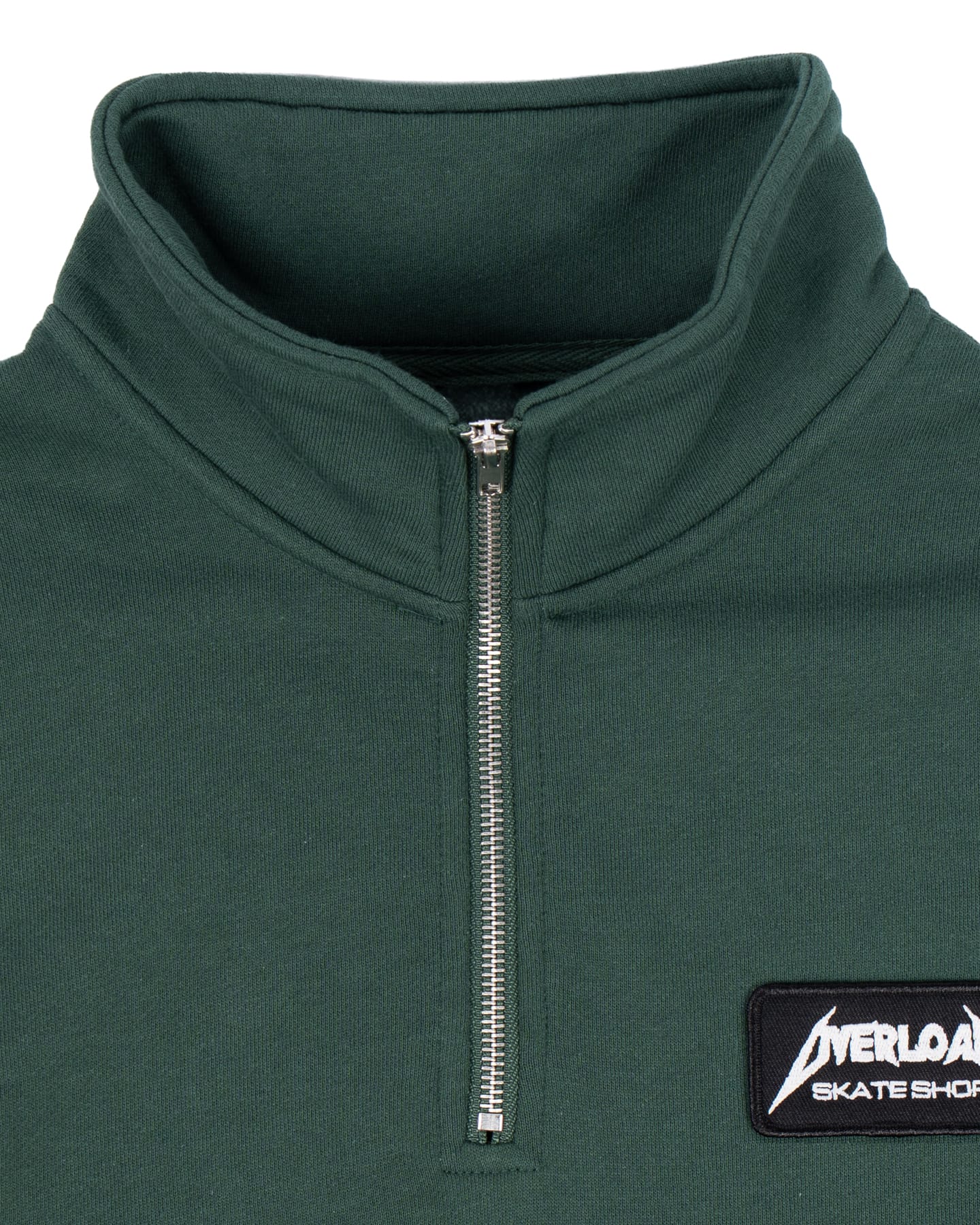 Overload Metal Glow Patch Quarter Zip - Alpine Green - -