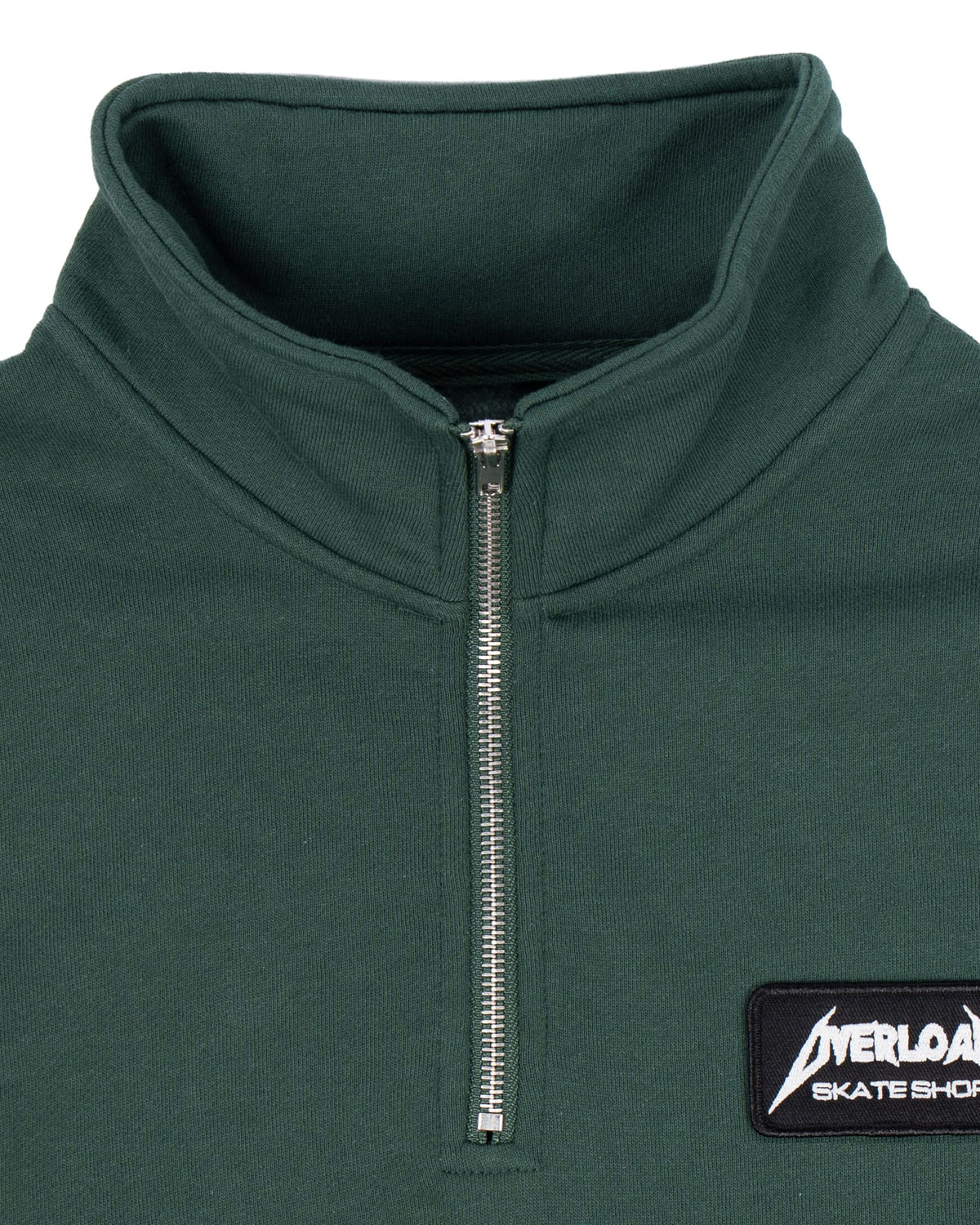 Overload Metal Glow Patch Quarter Zip - Alpine Green - -