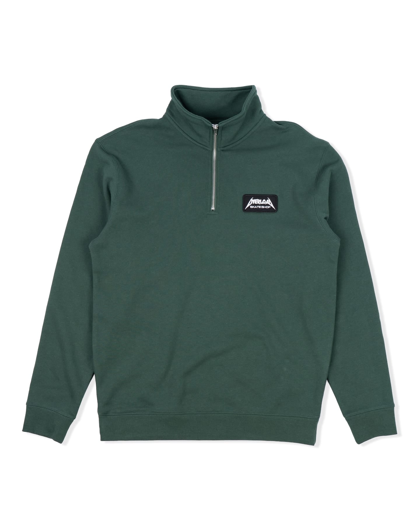Overload Metal Glow Patch Quarter Zip - Alpine Green - -