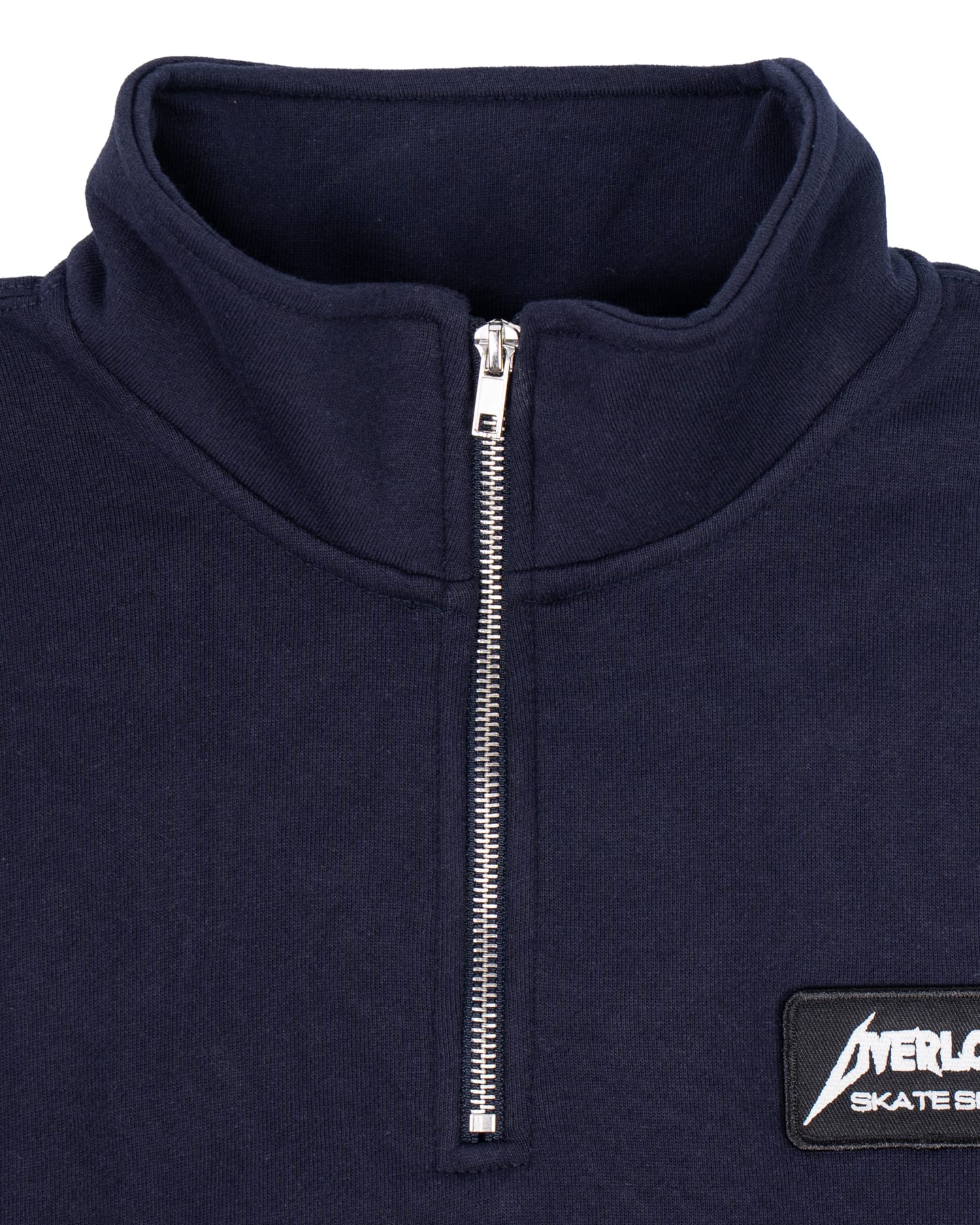 Overload Metal Glow Patch Quarter Zip - Navy - -
