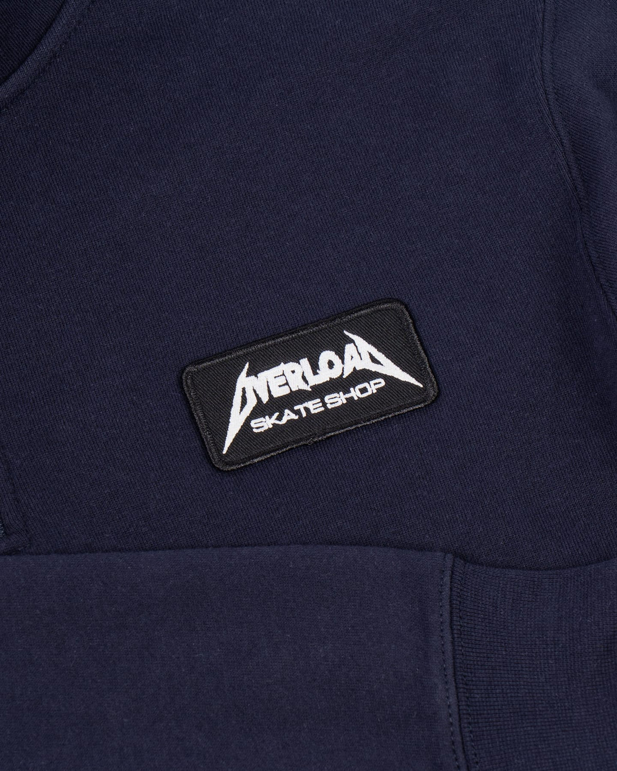 Overload Metal Glow Patch Quarter Zip - Navy - -