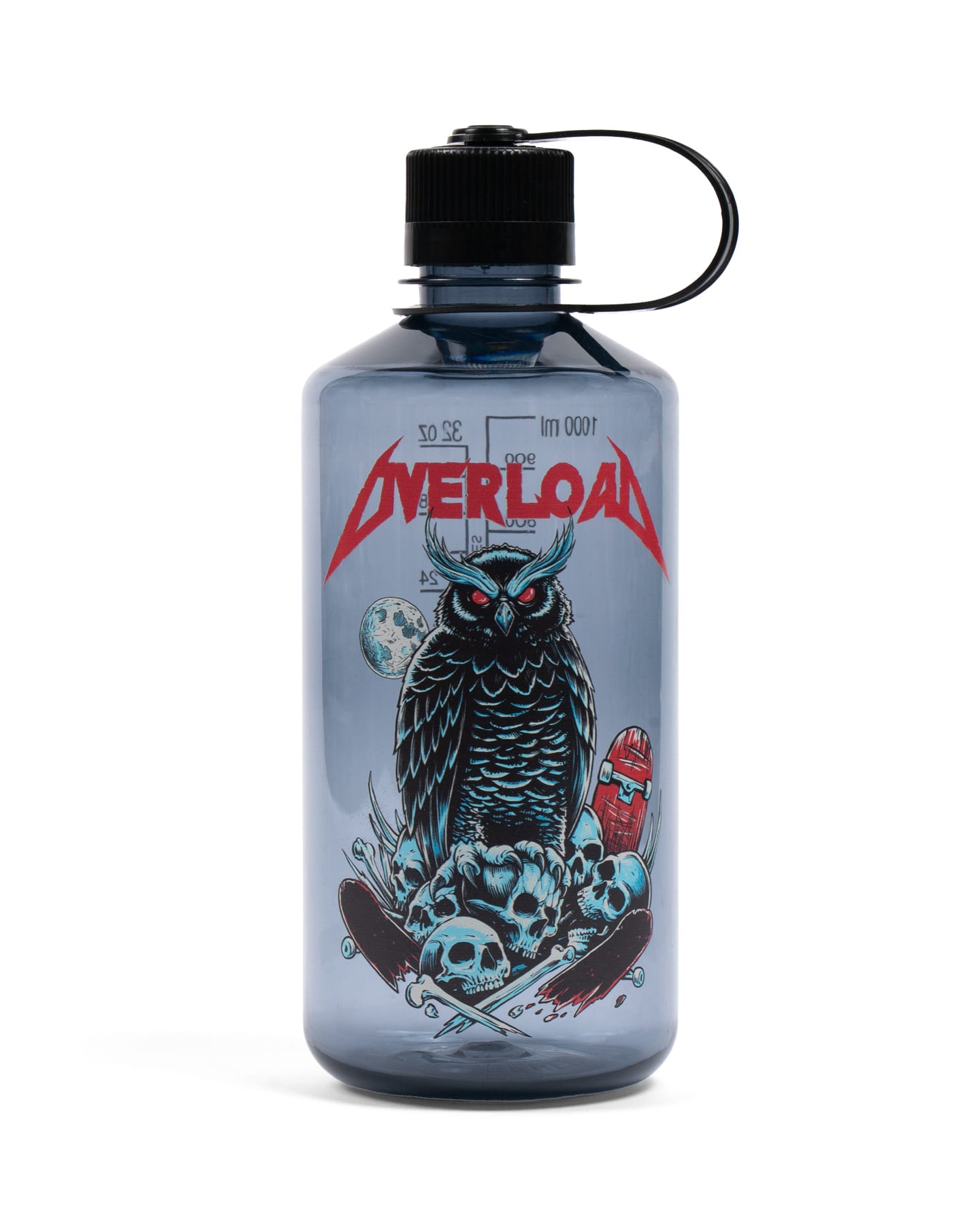 Overload Metal Owl Nalgene Water Bottle - -