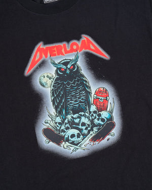 Overload Metal Owl Tee - Black - -