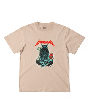 Overload Metal Owl Tee - Tan - -