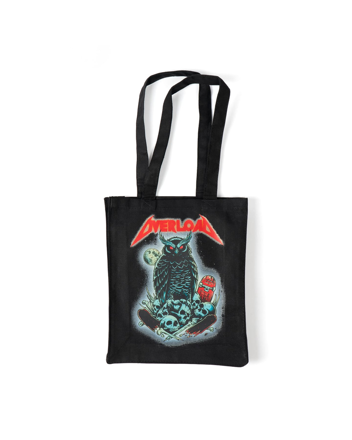 Overload Metal Owl Trick or Treat Tote - Black - -