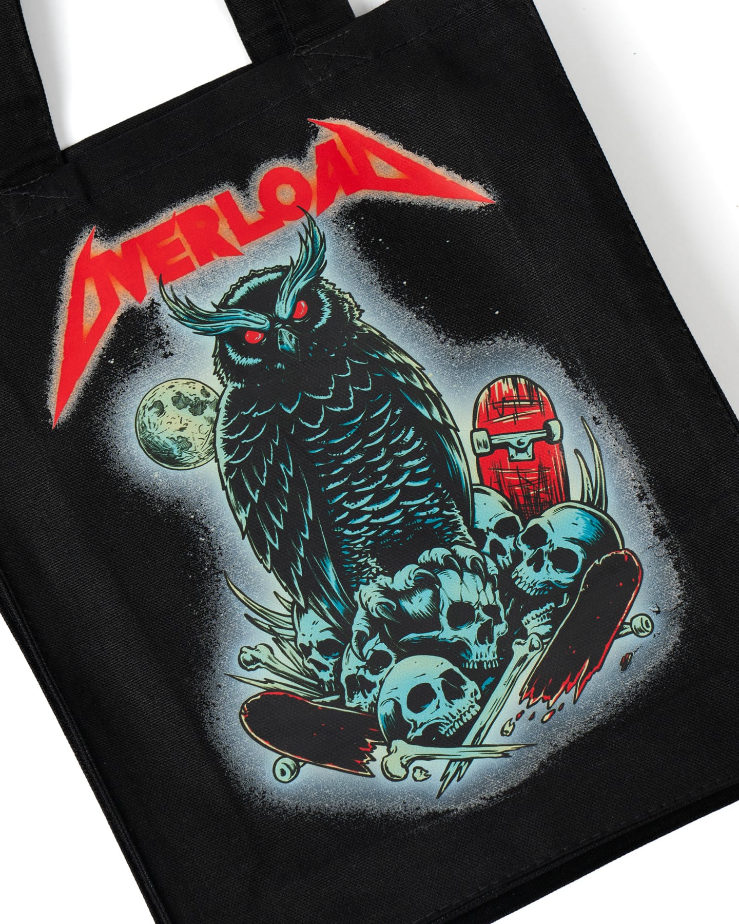 Overload Metal Owl Trick or Treat Tote - Black - -