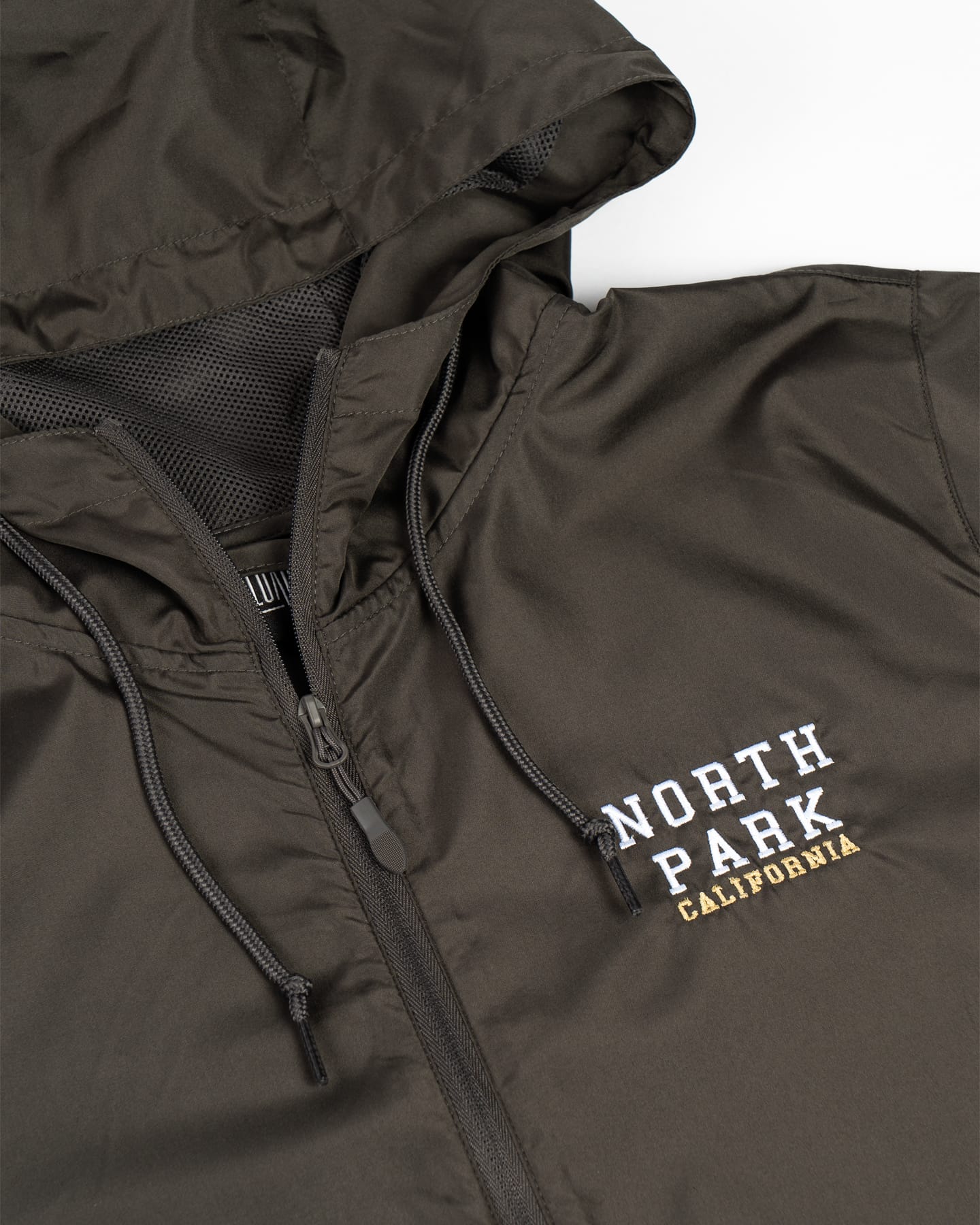 Overload North Park Full Zip Windbreaker - Graphite - -