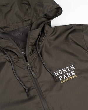 Overload North Park Full Zip Windbreaker - Graphite - -