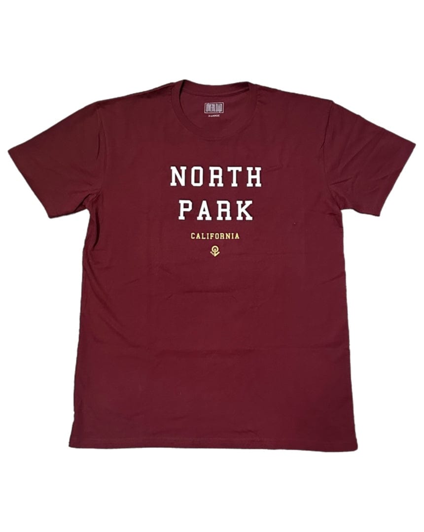 Overload North Park Tee - Burgandy - - 03750647