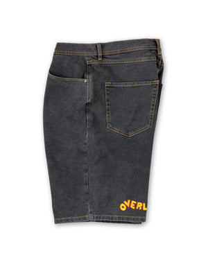 Overload Outback Denim Shorts - Washed Black - -