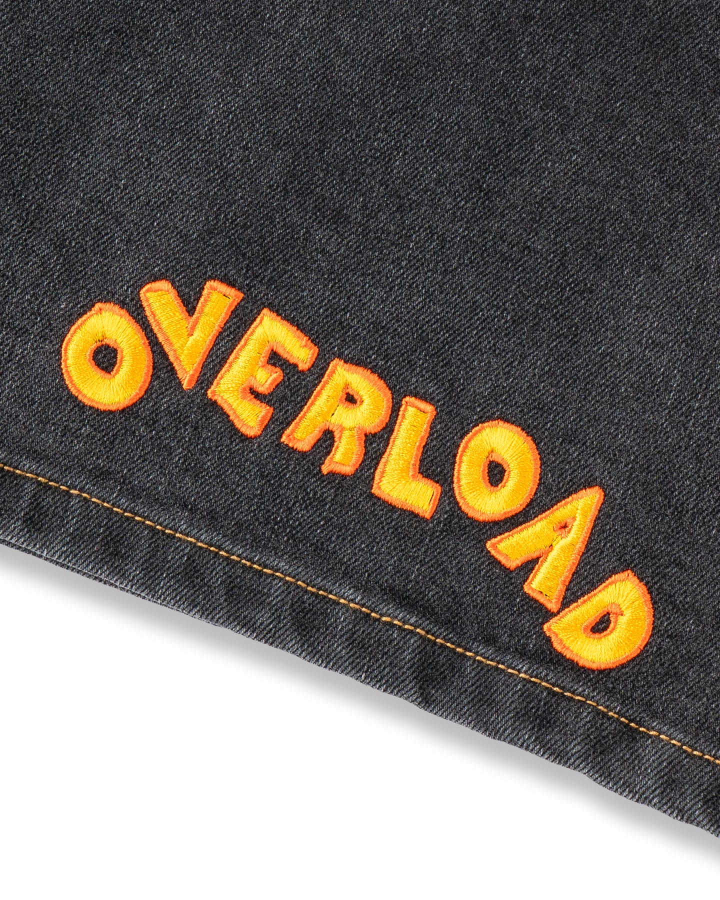 Overload Outback Denim Shorts - Washed Black - -