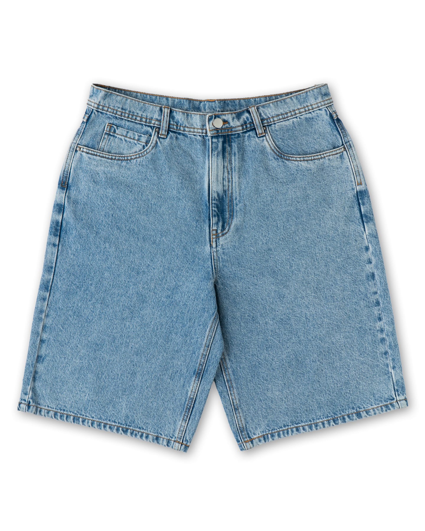 Overload Outback Denim Shorts - Washed Blue - -