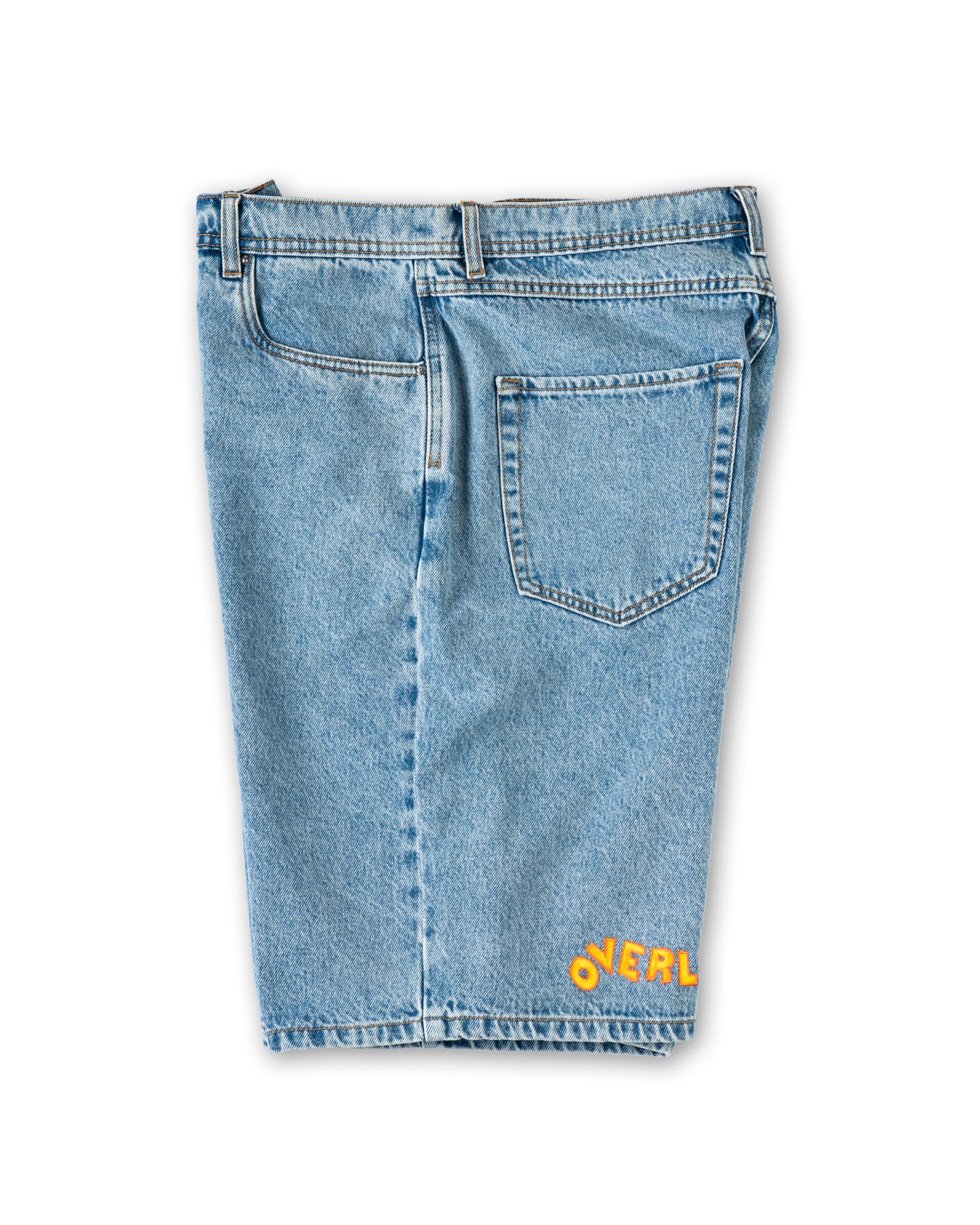 Overload Outback Denim Shorts - Washed Blue - -