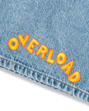 Overload Outback Denim Shorts - Washed Blue - -