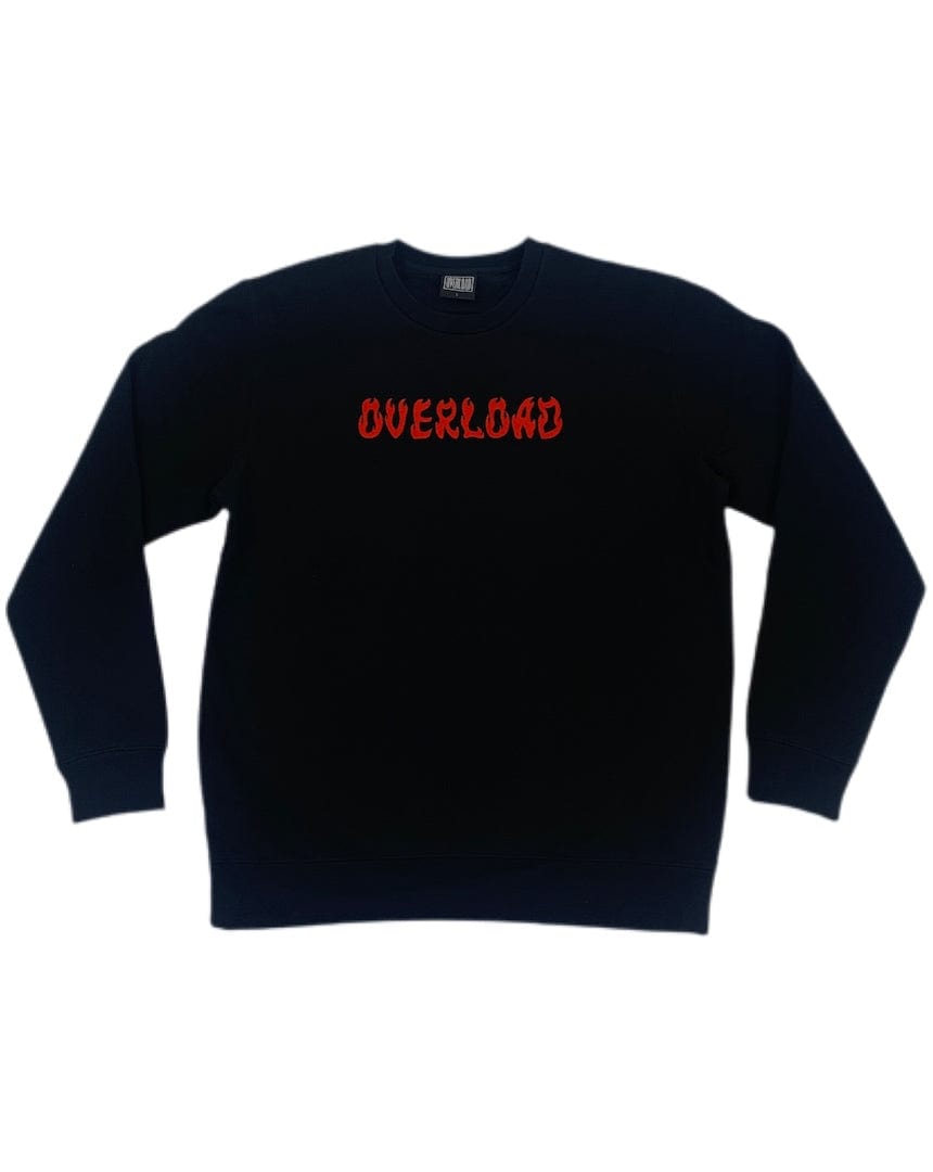 Overload Small Overload World On Fire Crew Neck - Black
