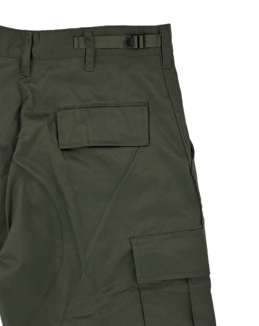 Overload Relaxed Fit Zip Fly Cargo Pants - Olive - -