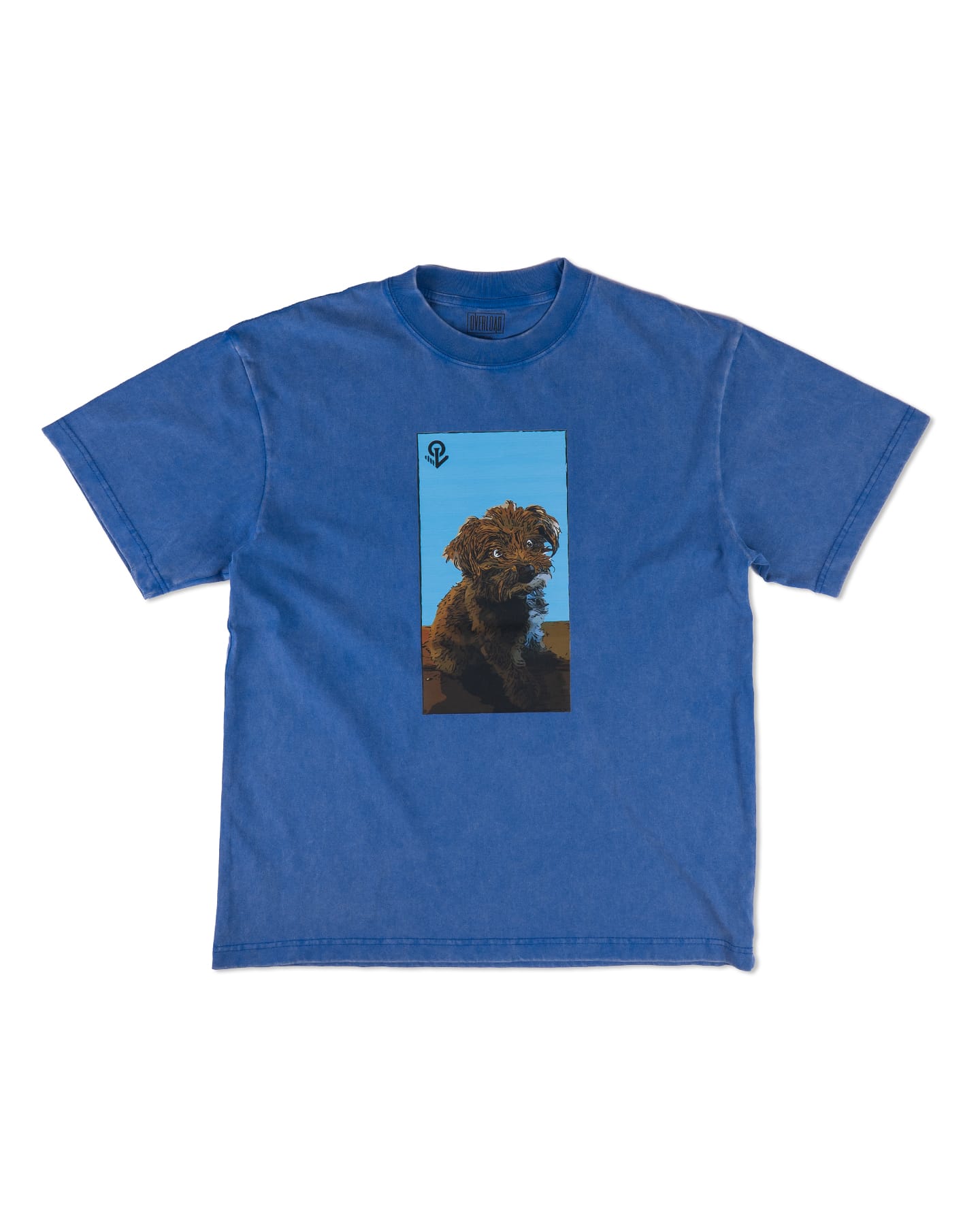 Overload Scruffy 2 Tee - Dusty Blue - -