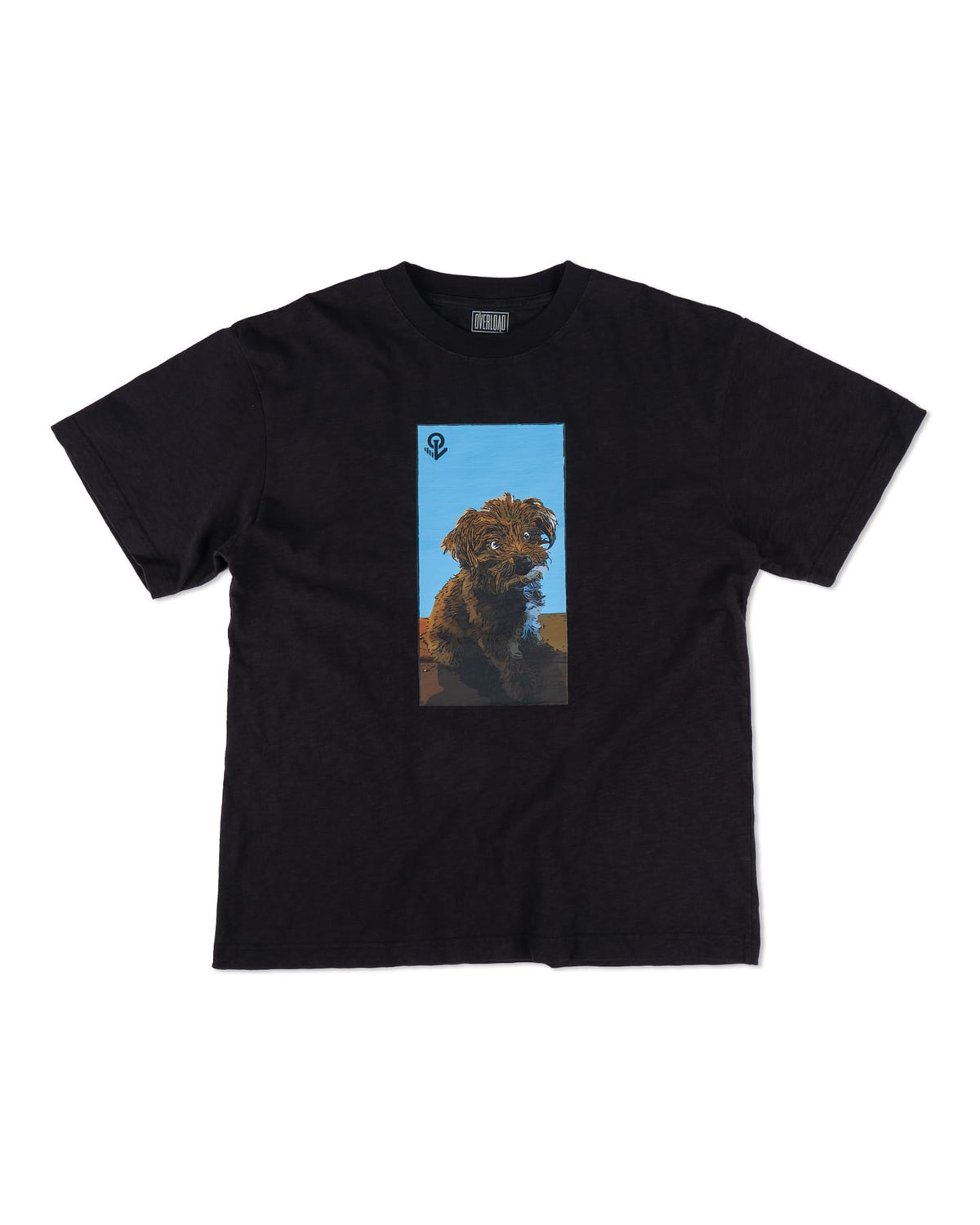 Overload Scruffy 2 Tee - Slub Caviar - -