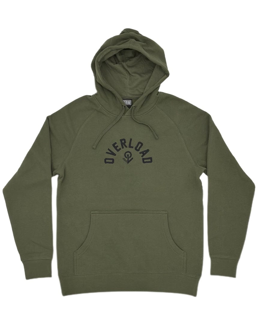 Overload Semi Circle Embroidered Hoodie - Army - - 71561207