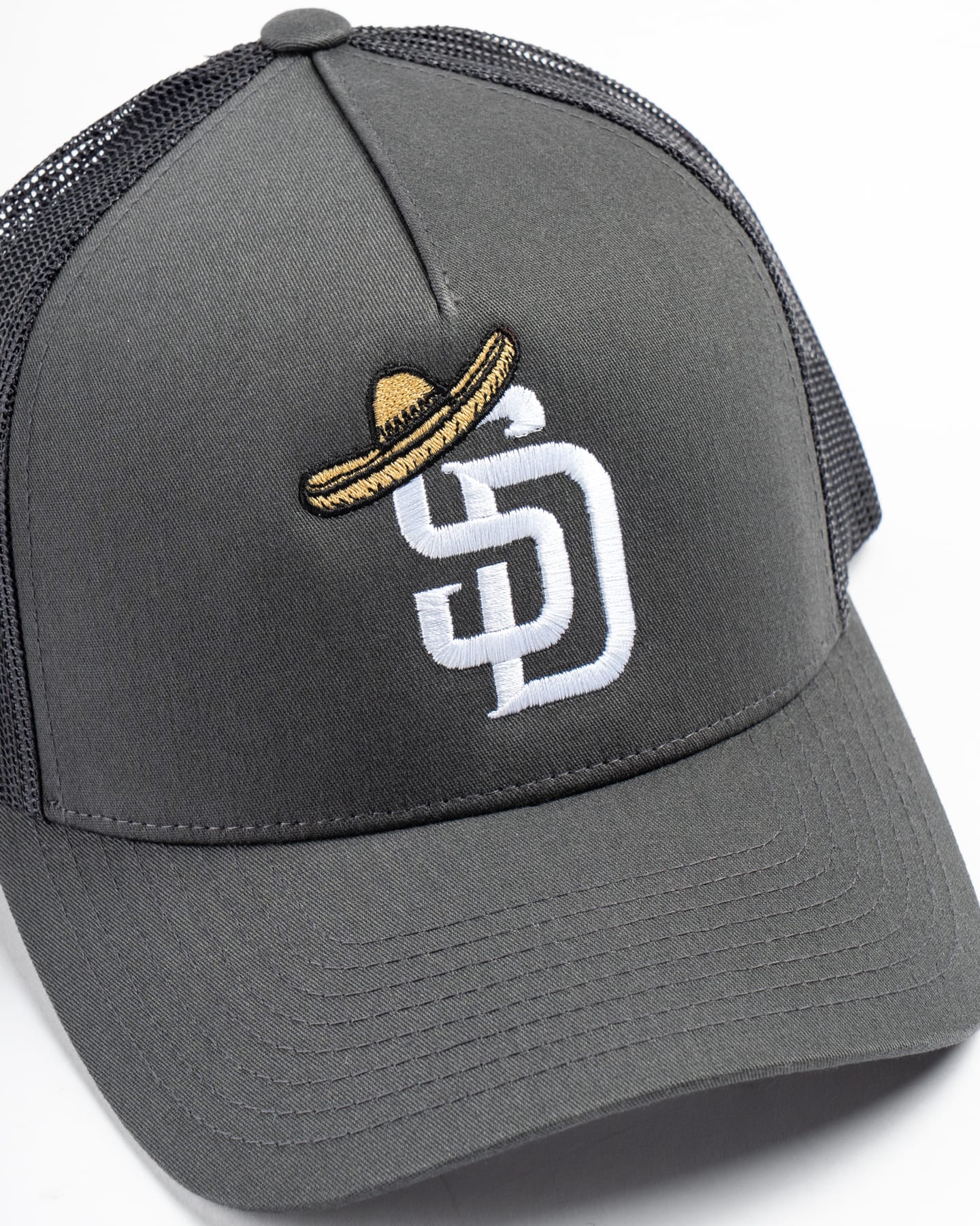 Overload Sombrero Classic 5 Panel Trucker - Charcoal - - 73211639