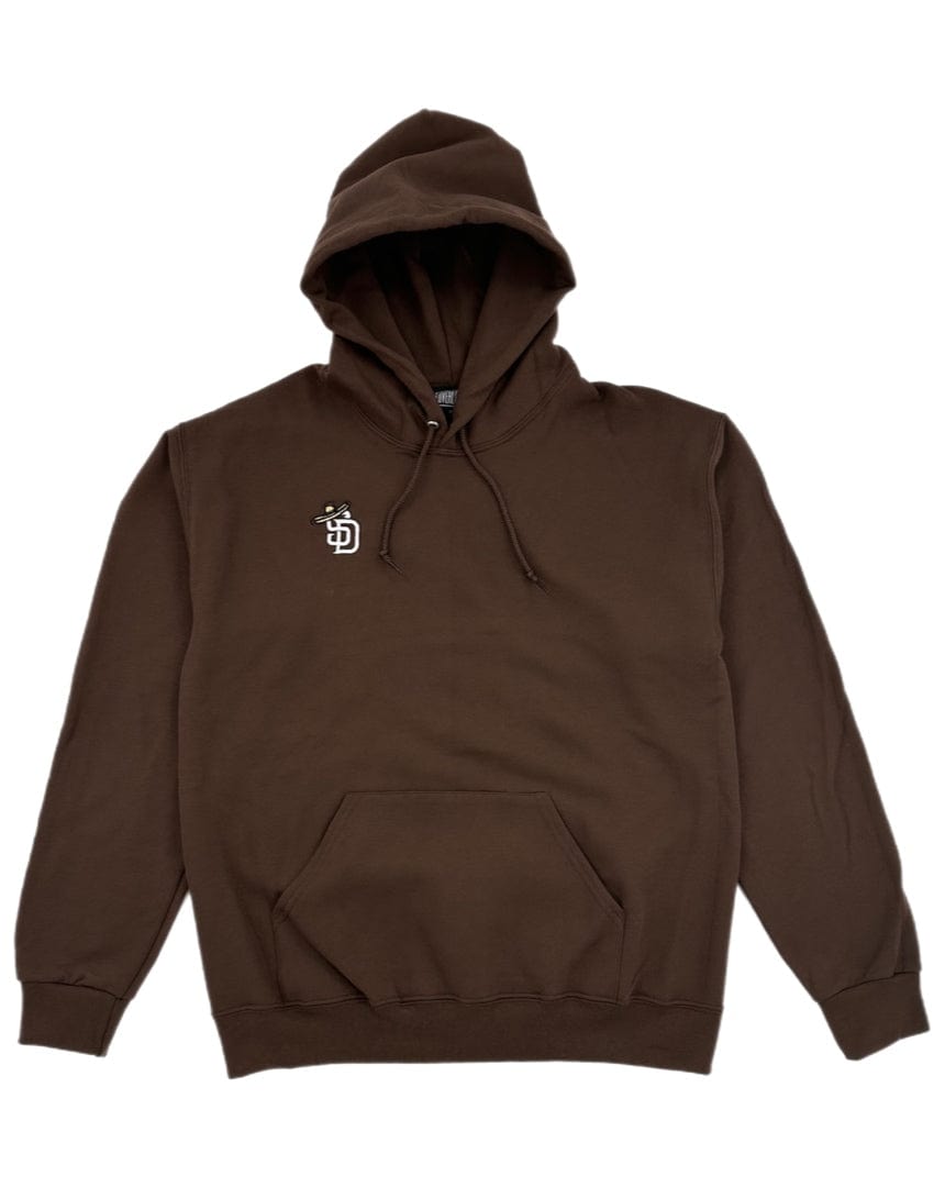 Overload Sombrero Embroidered Hoodie - Chocolate - - 44347383