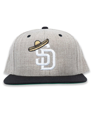 Overload Sombrero Snapback Hat - Heather / Black - - 90613751
