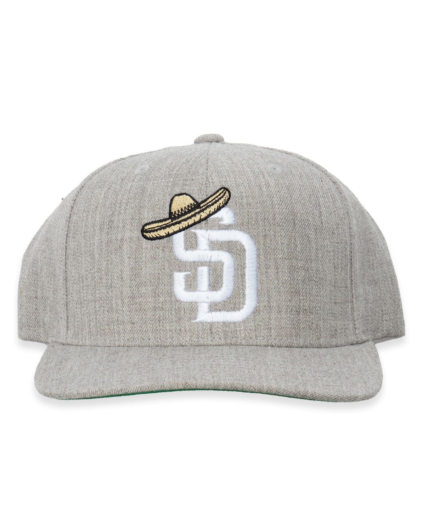 Overload Sombrero Snapback Hat - Heather Gray - OLSMBSNPCAPHGRY - 59885815