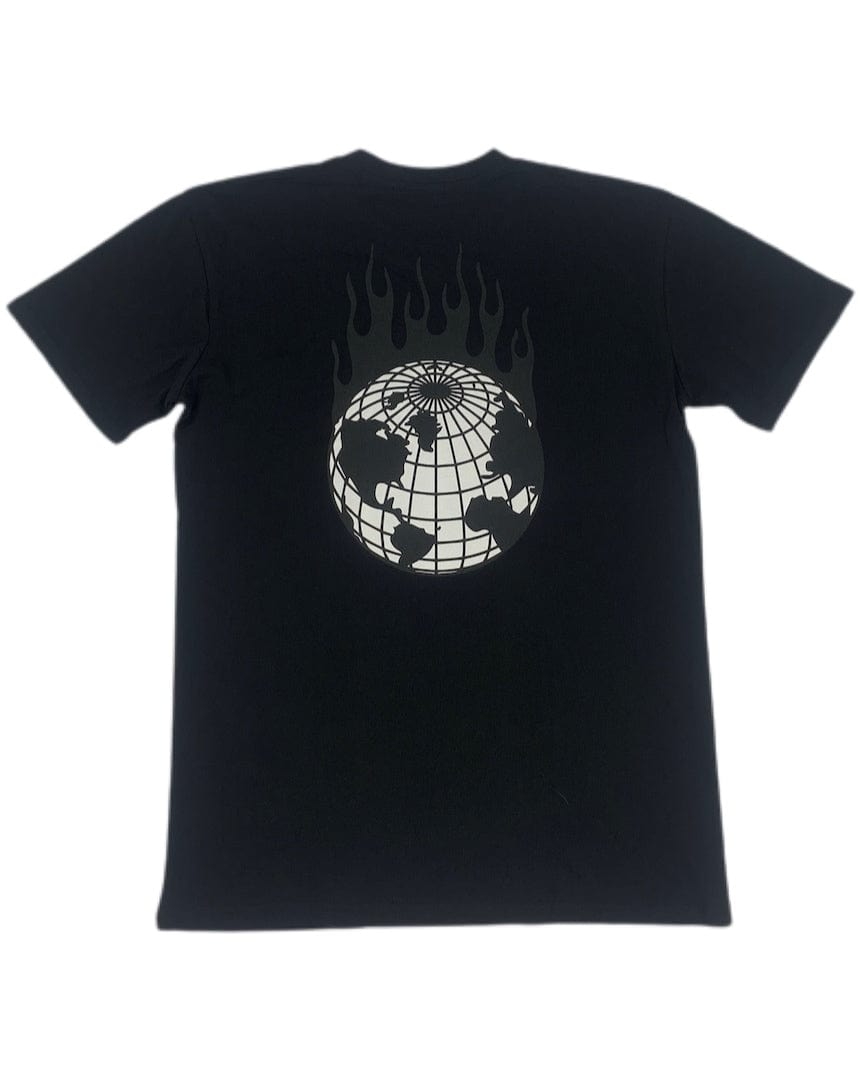 Overload T-Shirt Overload World On Fire Tee - Black