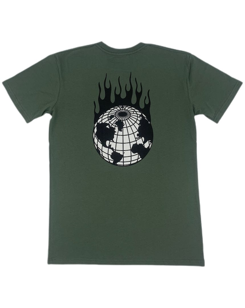 Overload T-Shirt Overload World On Fire Tee - Cypress