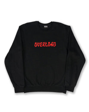 Overload World On Fire Crew Neck - Black - -
