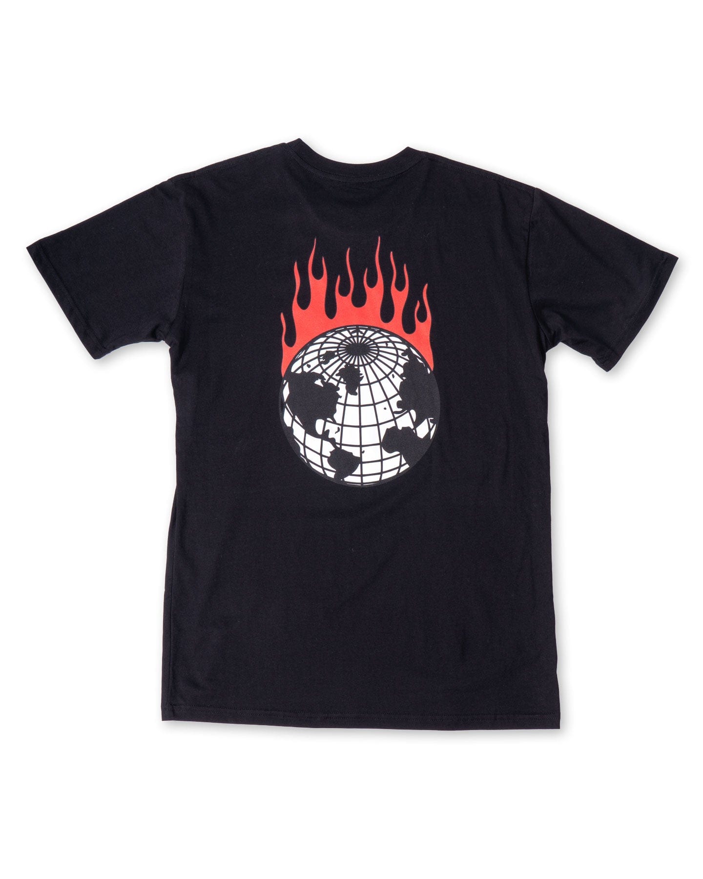 Overload World On Fire Tee - Black / Red - -