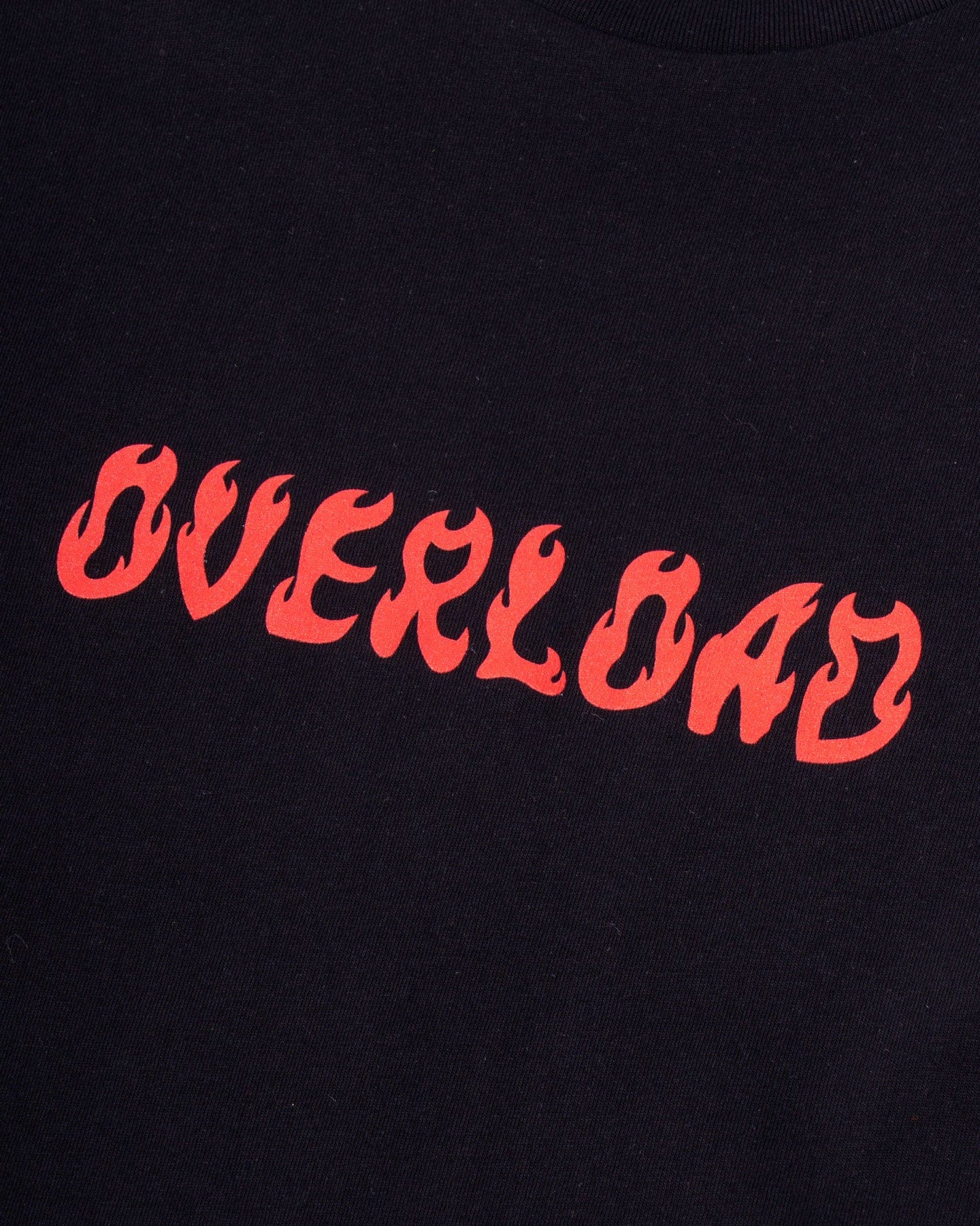 Overload World On Fire Tee - Black / Red - -
