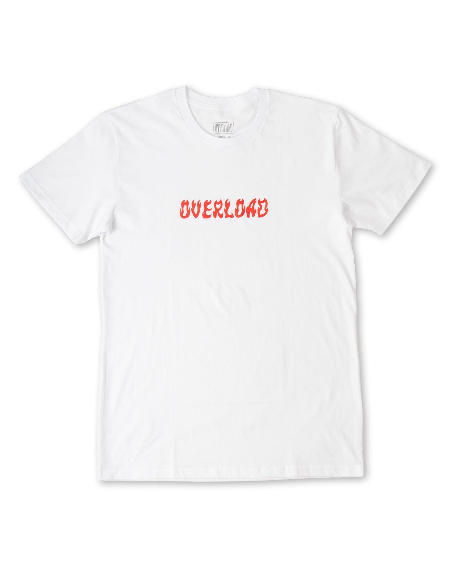 Overload World On Fire Tee - White / Red - -