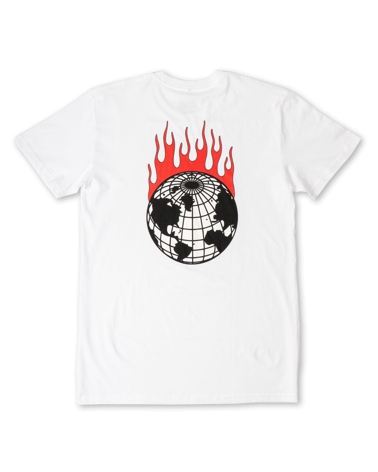 Overload World On Fire Tee - White / Red - -