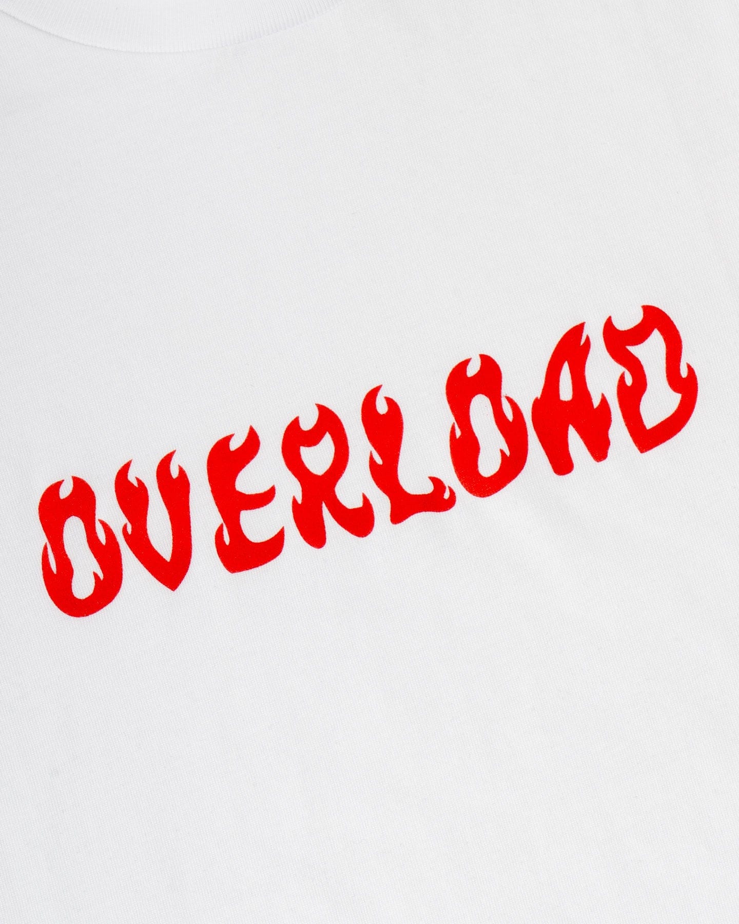 Overload World On Fire Tee - White / Red - -