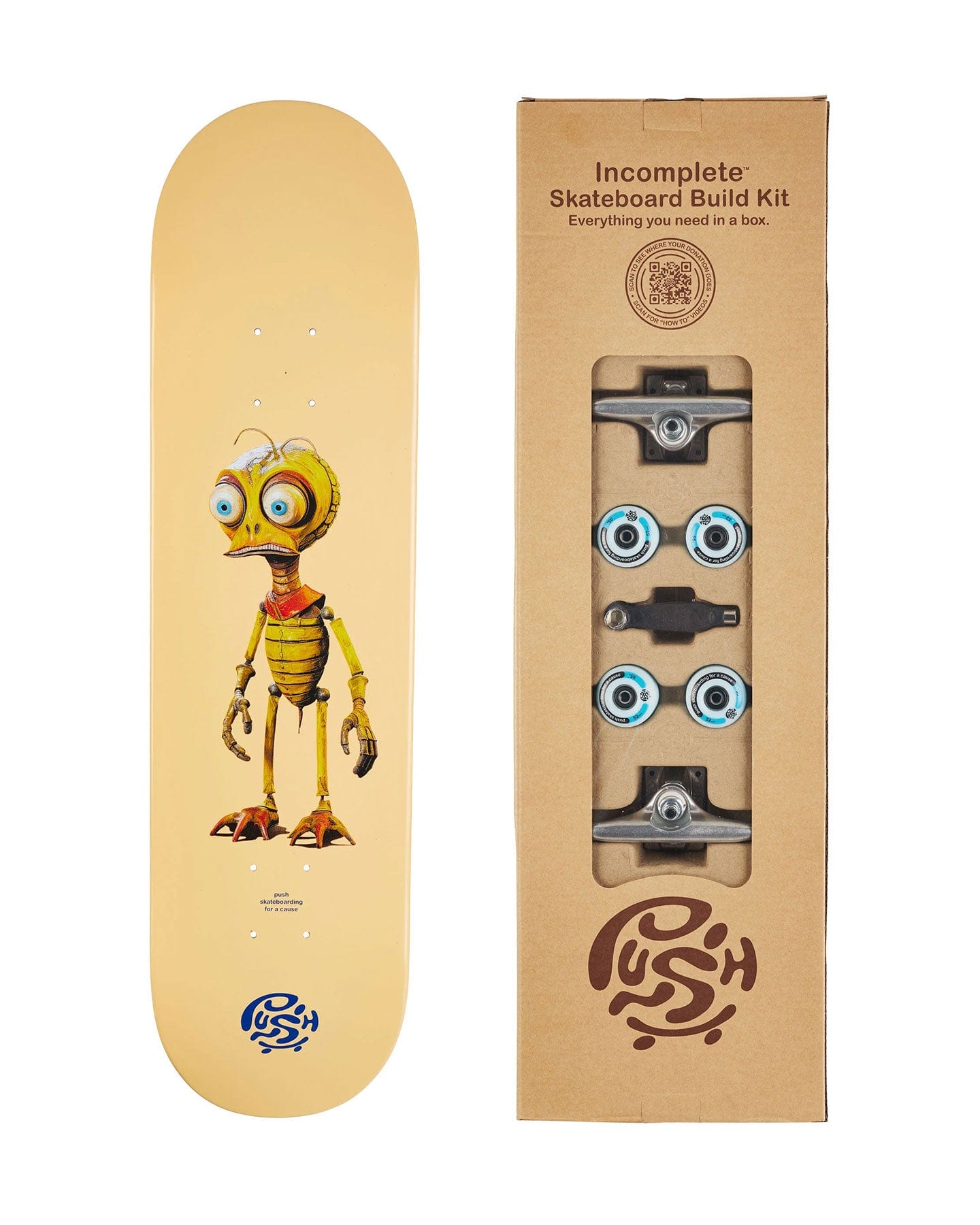 Push Completes Bee Zombie Incomplete - 8.0" - PUSH15048-Peach-8 - 810179488482
