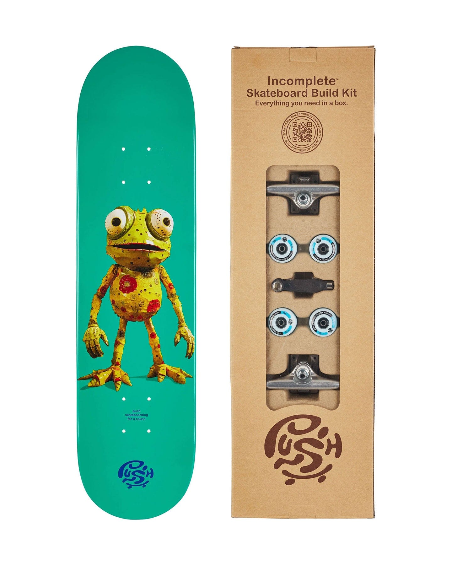 Push Completes Frogster Incomplete - 7.75" - PUSH515049-Teal-7.75 - 810179488499