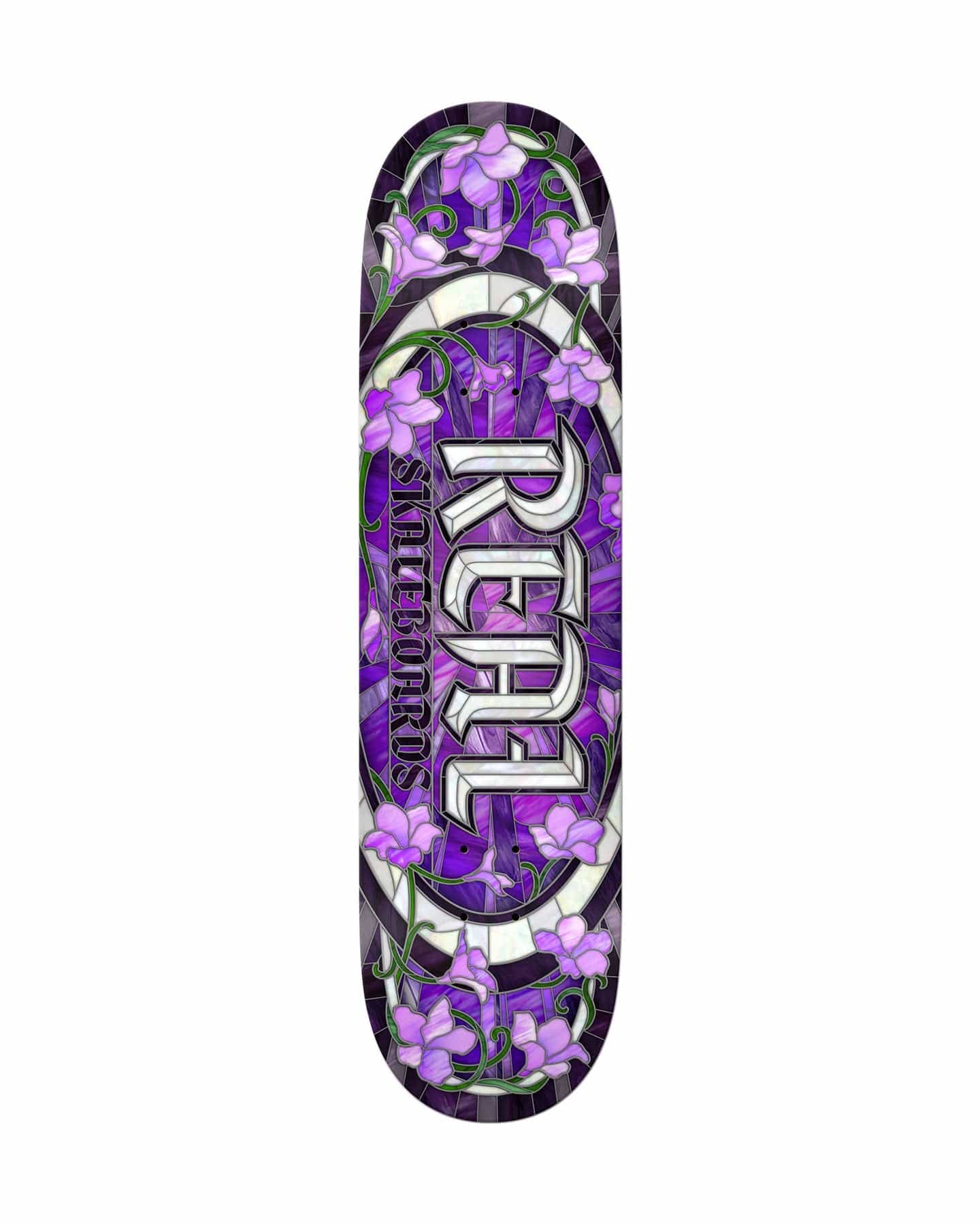 Real Cathedral Oval Purple Deck - 8.25" - -