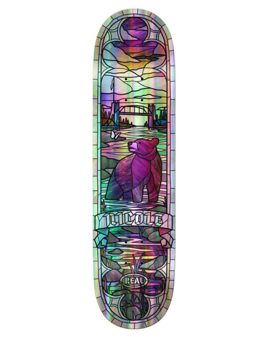 Real Nicole Holographic Cathedral Rainbow Foil Deck - 100210004HA00 - 888560324374