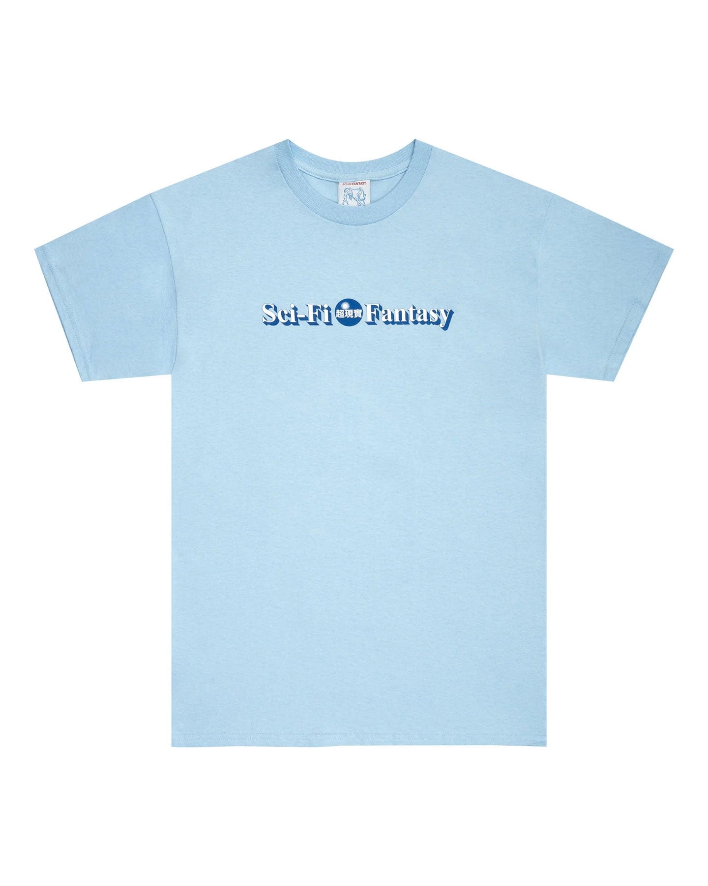 Sci-Fi Fantasy Desk Logo Tee - Powder Blue - -