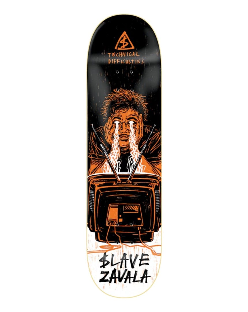 Slave skateboards Skateboard Deck Slave Zavala Technical Difficulties Deck - 8.25