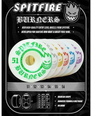 Spitfire 99DU Burner White Wheels - -