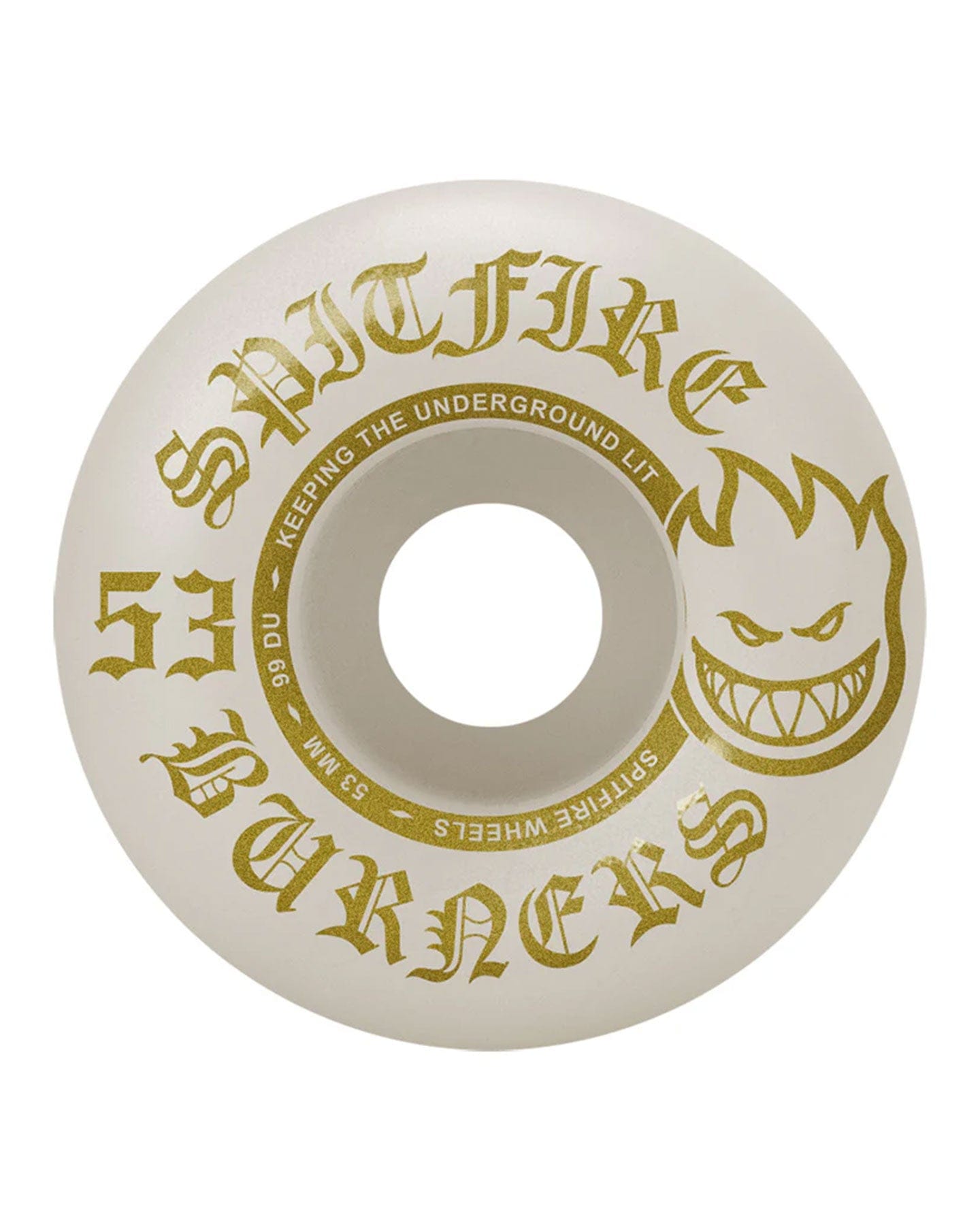 Spitfire 99DU Burner White Wheels - 2031004953 - 888560319387