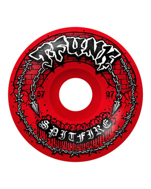 Spitfire F4 97A T-Funk Raw Radial Full Red - 21110398TF57 -
