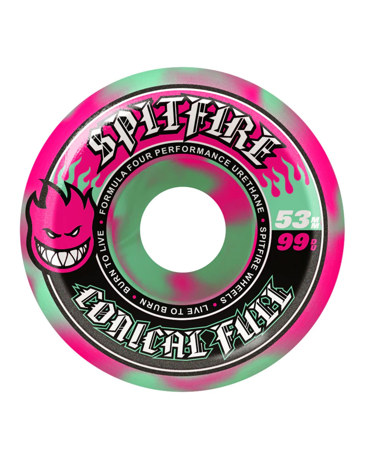Spitfire F4 99D Conical Full Pink/Teal Swirl - 21110012B53 -