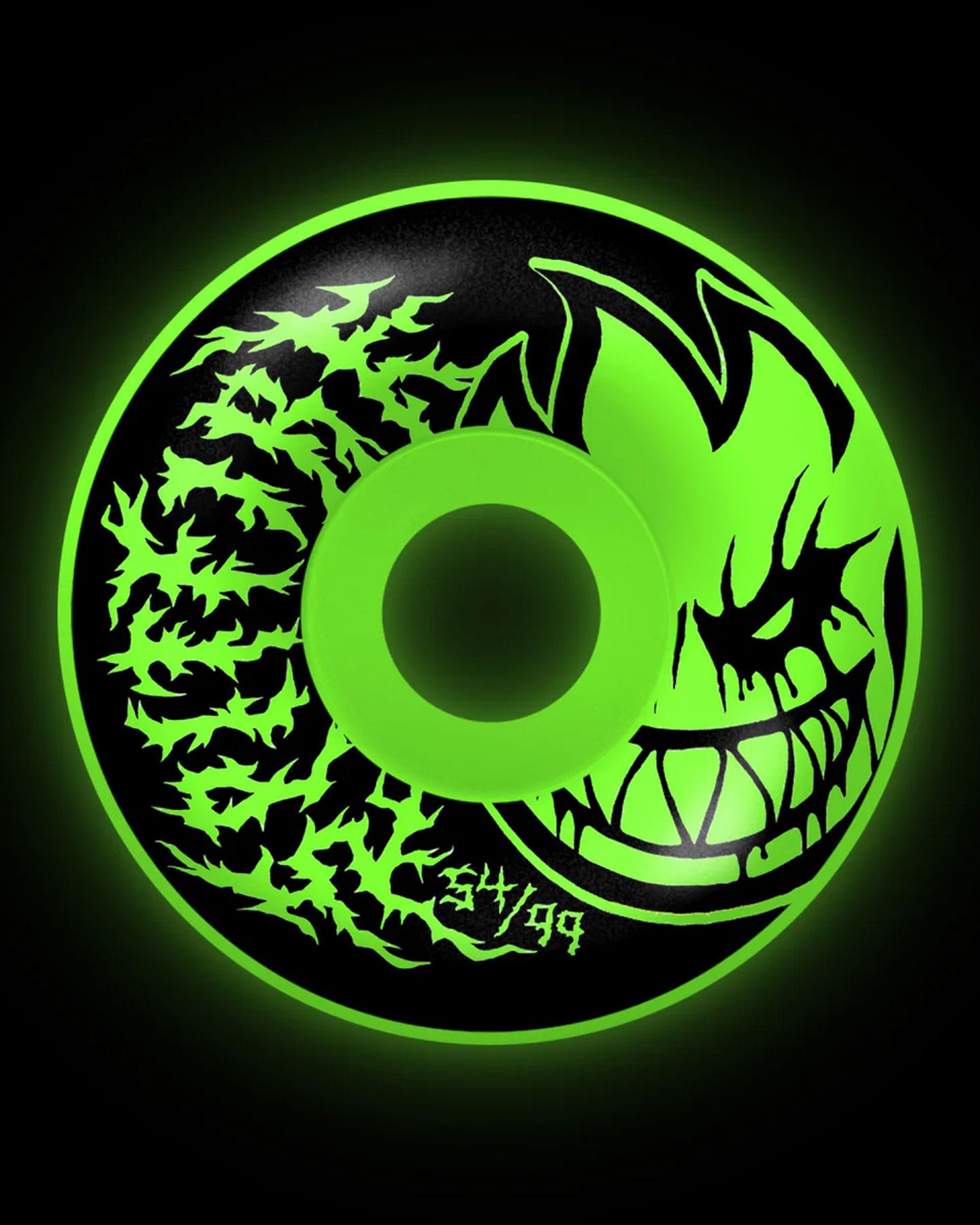 Spitfire F4 Radial Full Deathmask II B Head Glow in the Dark Wheels - 21110412B54 - 888560395565