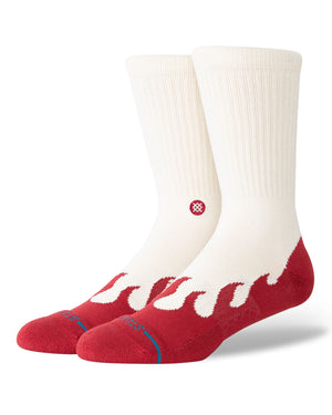 Stance Heatin Up Crew Socks - Red - A556C26HEA -
