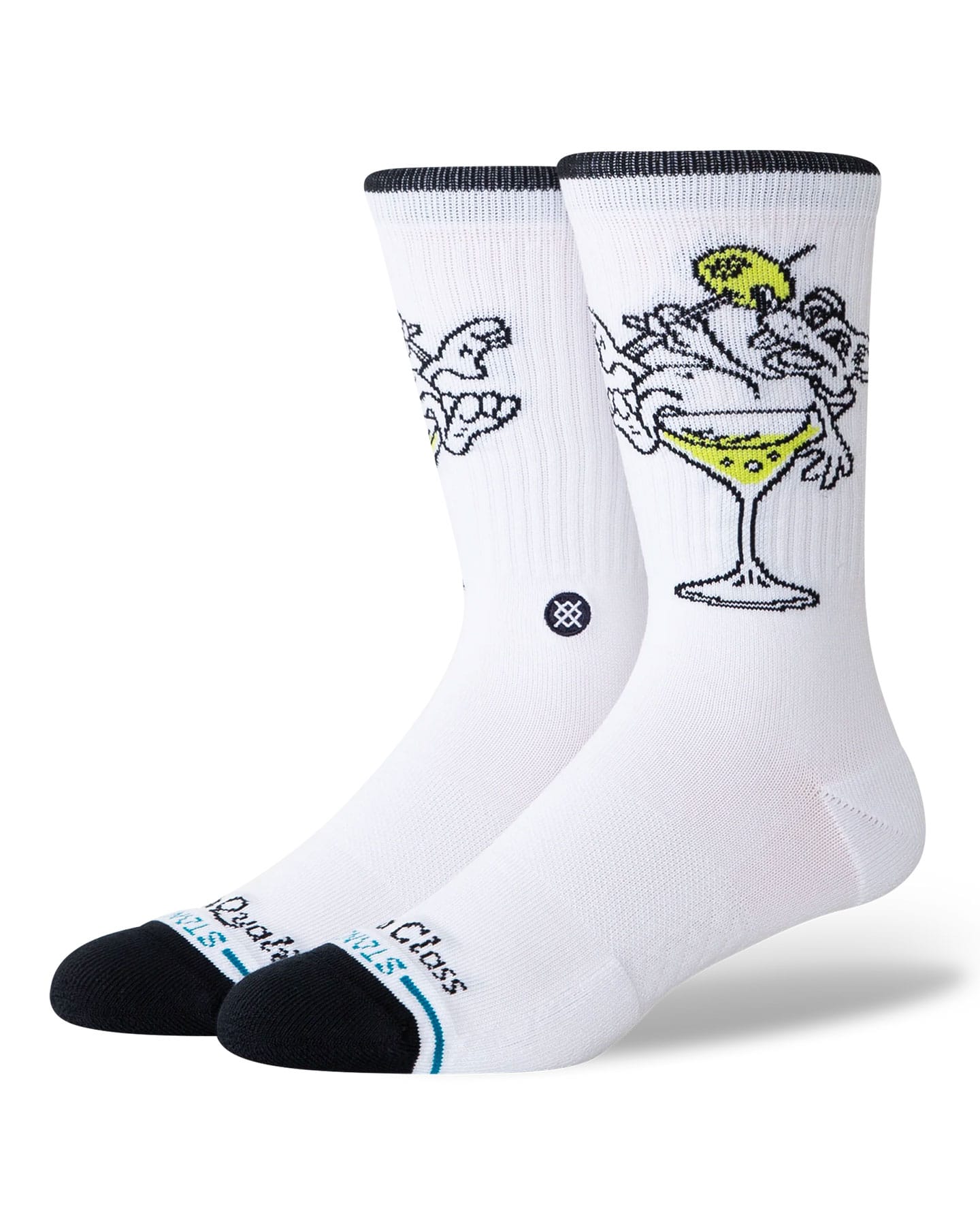 Stance High Quality Low Class Crew Socks - White - A556C26HIG -