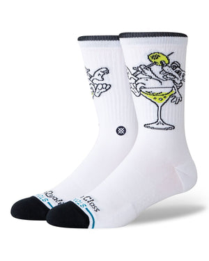 Stance High Quality Low Class Crew Socks - White - A556C26HIG -